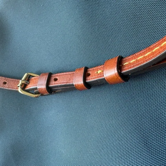 Dooney & Bourke Navy and Tan Crossbody Bag - Picture 11 of 11